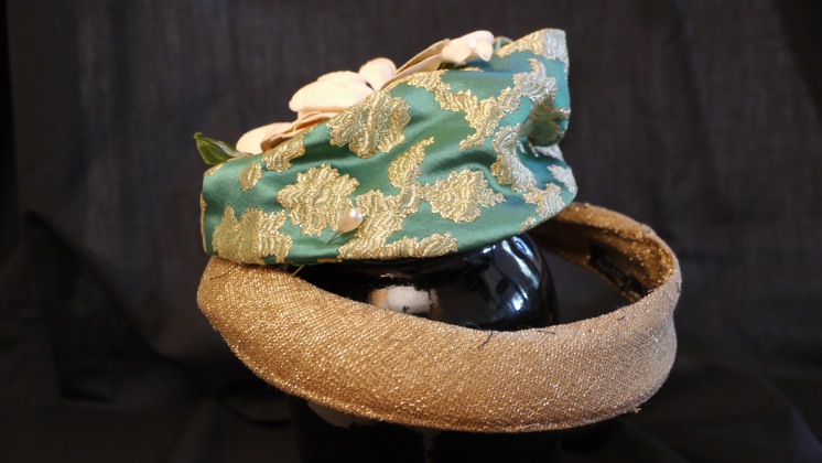 Photo of gold-banded camellia hat by Nick Savage