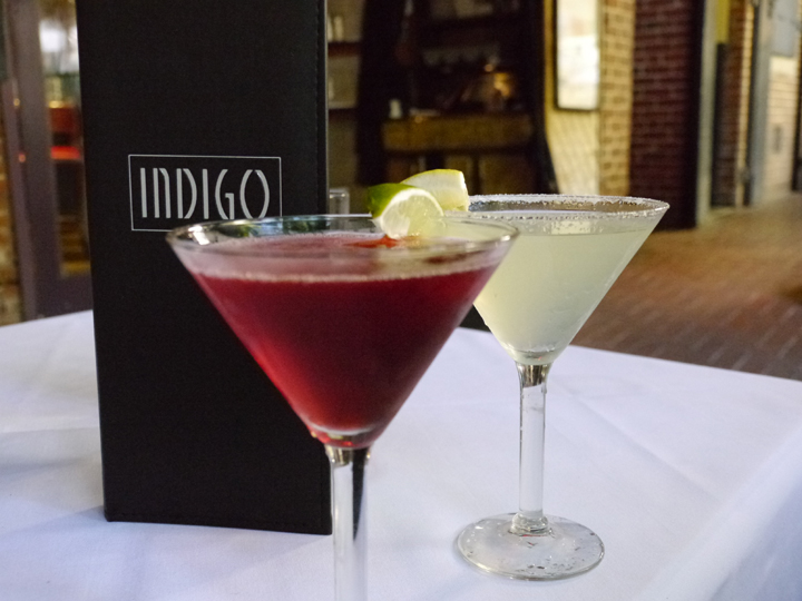 cocktails at Indigo Restaurant