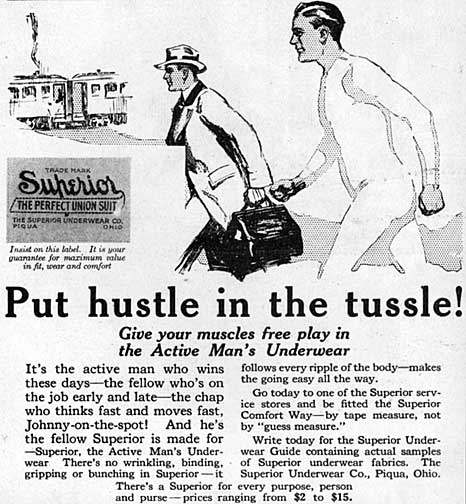 Vintage underwear ad