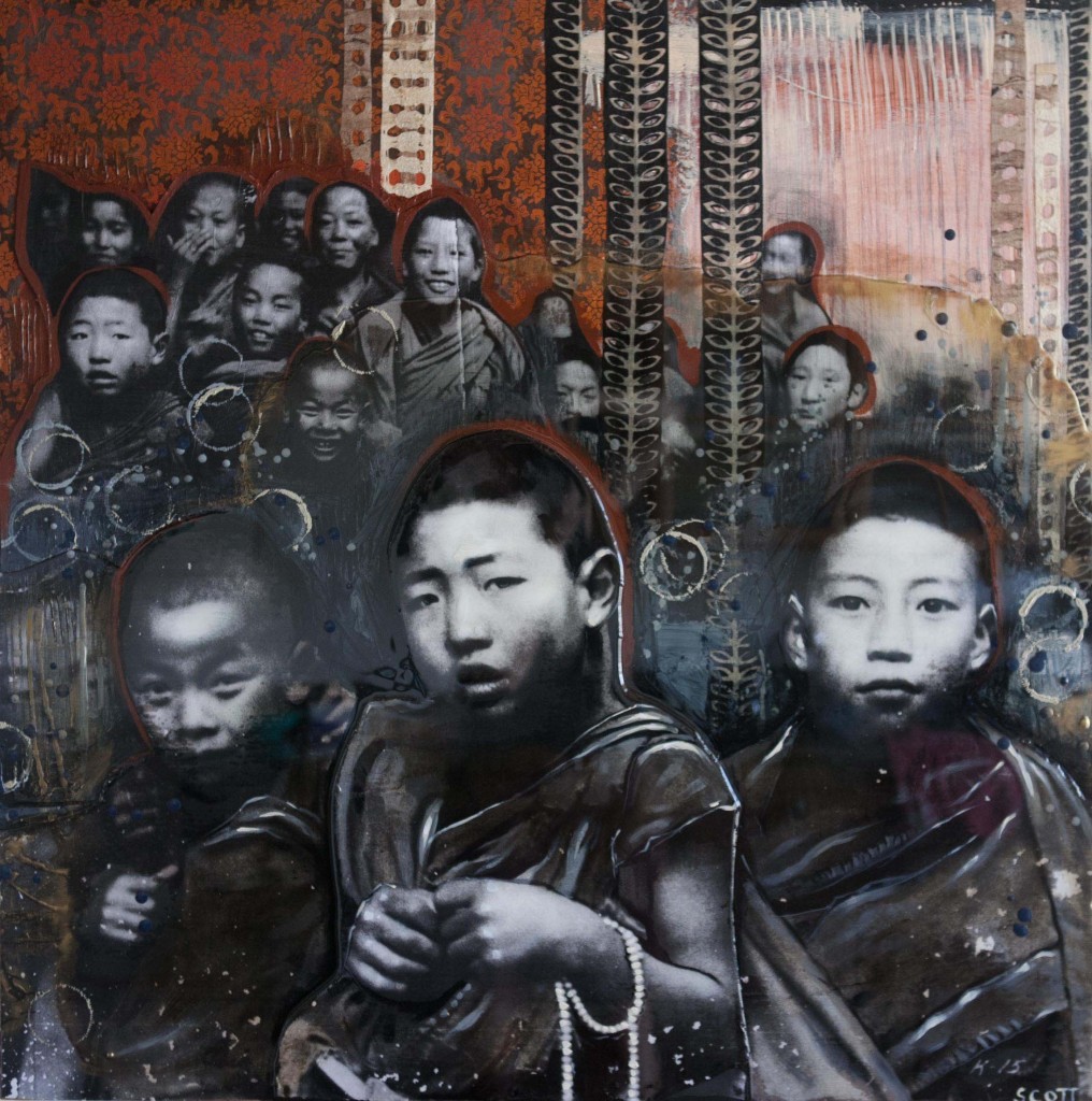 "What about the Children?" Mixed Media by Michelle Scott