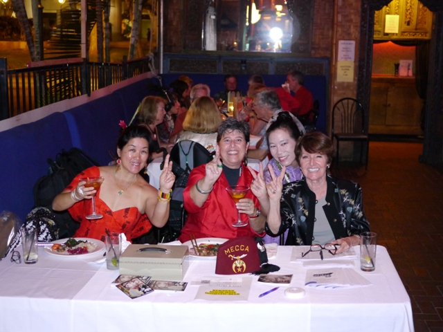 Mellanie Lee, Debra Zeleznick, Robin Lung and Terry Olival at "A Night in Old Shanghai" fundraiser