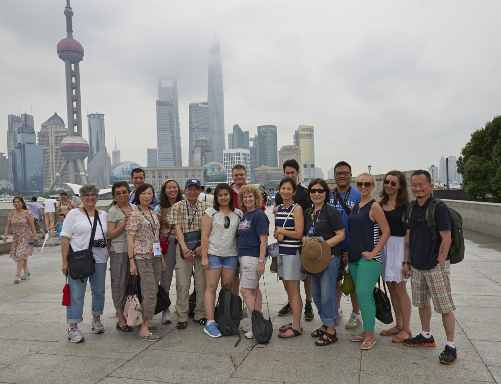 2014 ALPHA Study Tour group on the Shanghai Bund (photo by Louis Au)