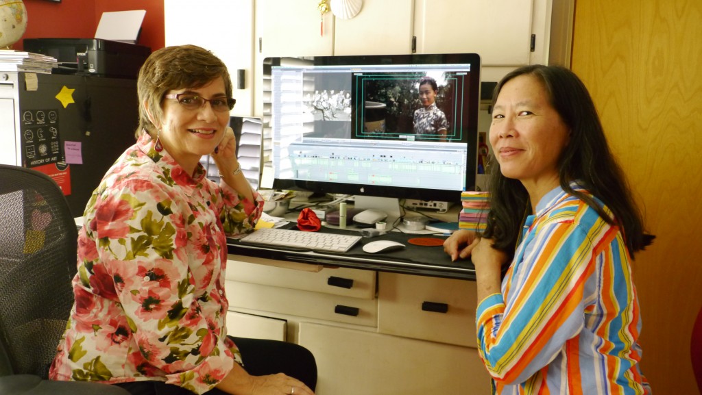 Shirley Thompson and Robin Lung wrap up the last day of a 2-week edit session