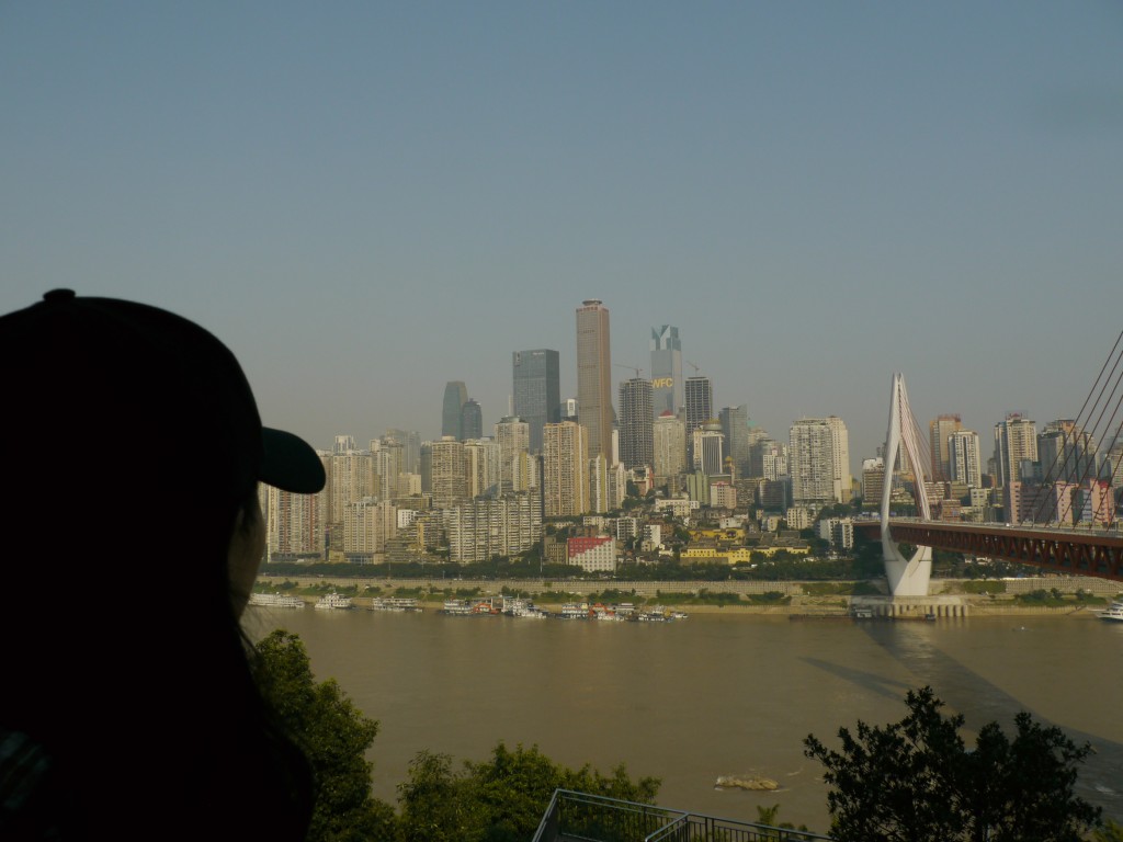 View of Chongqing from the south bank of the Yangtze